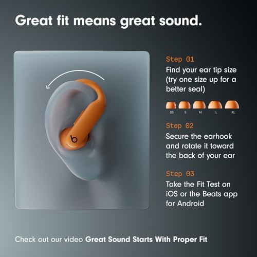 Beats Powerbeats Pro 2 Wireless Bluetooth Earbuds - Noise Cancelling, Heart Rate Monitor, IPX4, Up to 45H Battery & Charging Case, Works with Apple & Android - Electric Orange
