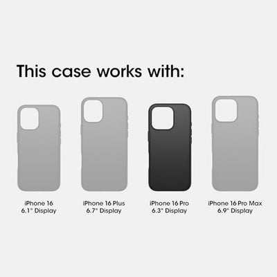 OtterBox iPhone 16 Pro Defender Series XT Clear Case - Dark Side