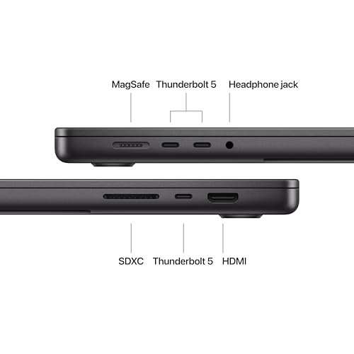 Apple 2024 MacBook Pro Laptop with M4 Max, 16‑core CPU, 40‑core GPU Built for Apple Intelligence, 16.2-inch Liquid Retina XDR Display, 128GB Unified Memory, 2TB SSD Storage; Space Black - Z1FW0007A