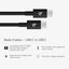 Beats USB-C to USB-C Woven Cable 2 Pack Fast Charging Durable/Tangle-Free Compatible Charger for Apple & Android Devices (1.5 m, 5 ft) - Bolt Black