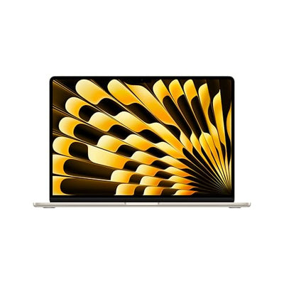 Apple 2025 MacBook Air 15-inch Laptop with M4 chip Built for Apple Intelligence, 15.3-inch Liquid Retina Display, 24GB Unified Memory, 512GB SSD Storage, 12MP Center Stage Camera, Touch ID; Starlight