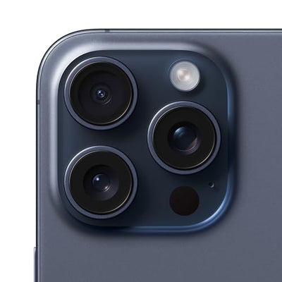 Apple iPhone 15 Pro Max, 256GB, Blue Titanium - Unlocked (Renewed)