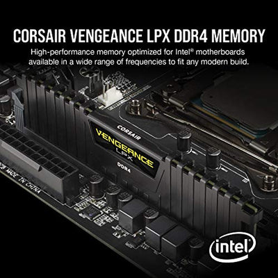 CORSAIR VENGEANCE LPX DDR4 RAM 32GB (2x16GB) 3200MHz CL16-20-20-38 1.35V Intel AMD Desktop Computer Memory - Black (CMK32GX4M2E3200C16)