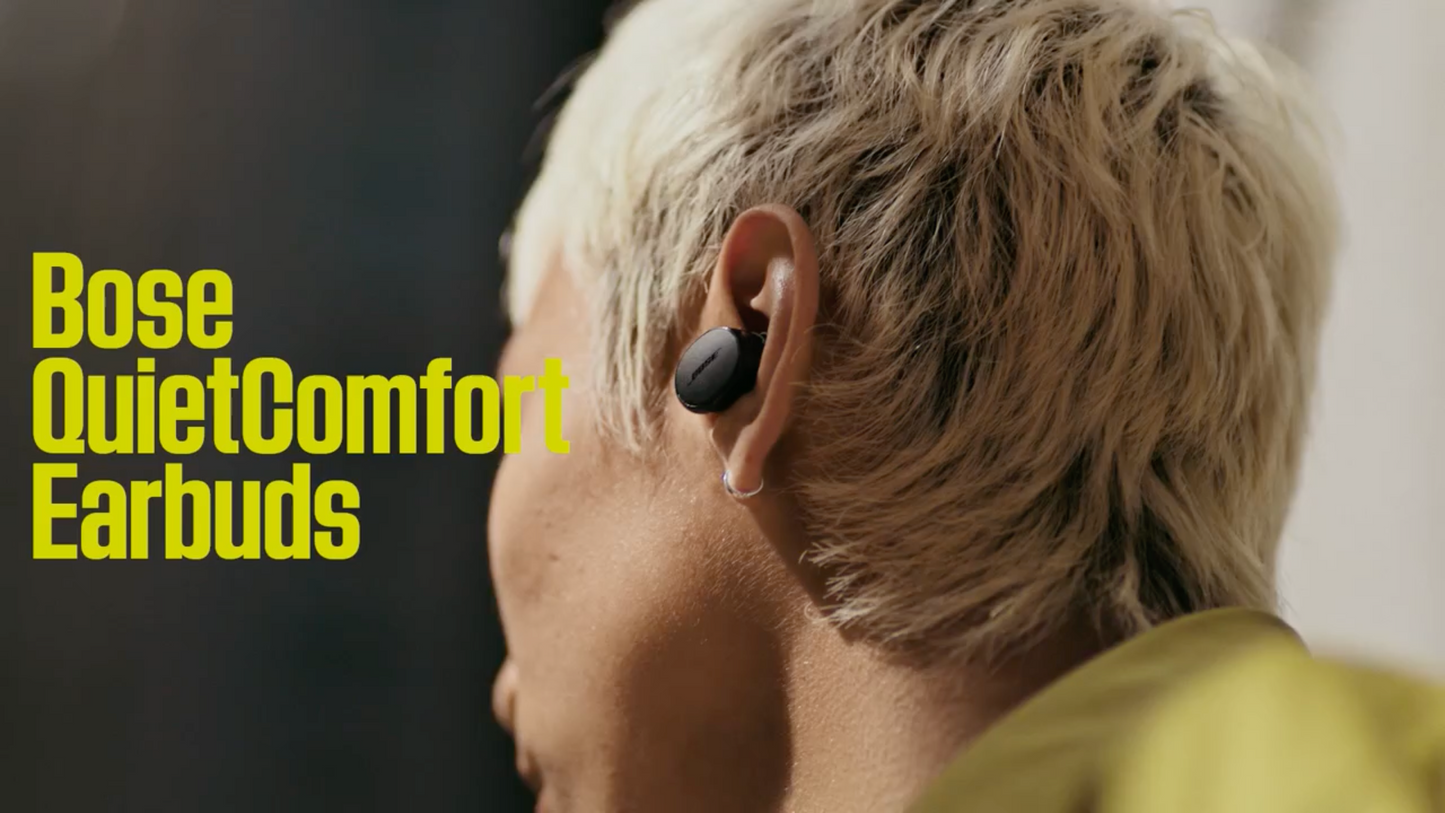 Bose QuietComfort Bluetooth Earbuds, True Wireless Earbuds with Active Noise Cancellation and Mic, Deep Bass, IPX4 Rating, Up to 8.5 Hours of Playtime, Chilled Lilac